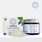 "Zubný prášok zo zeolitu ZEOZOE – prírodná starostlivosť o zuby bez fluóru, so šalviou a mätou na šetrné čistenie a zdravé ďasná"