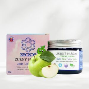 ZEOZOE zubný prášok jablko, zeolit